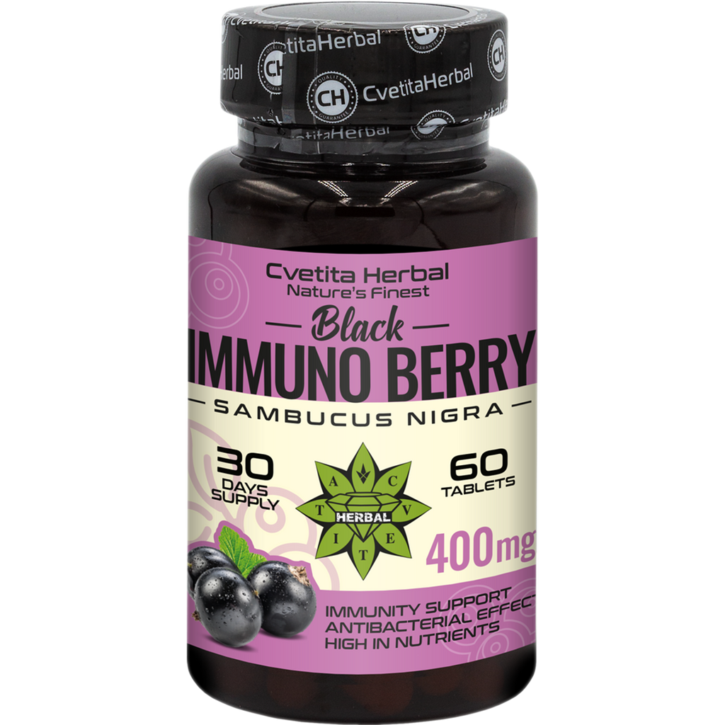 Izvleček črnega bezga - Black Immuno Berry (60 tablet)