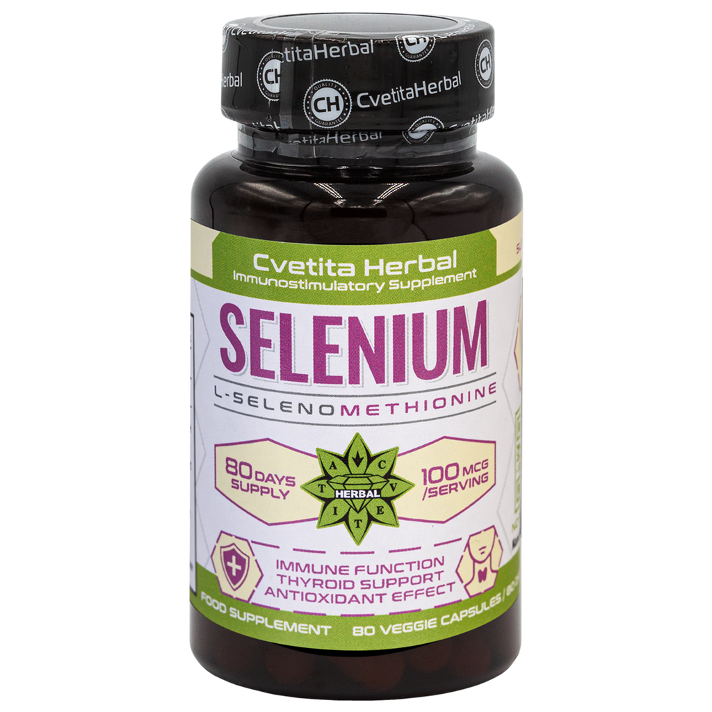 Selen (Se) - Vegetarijanski (80 kapsul x 100 mcg)