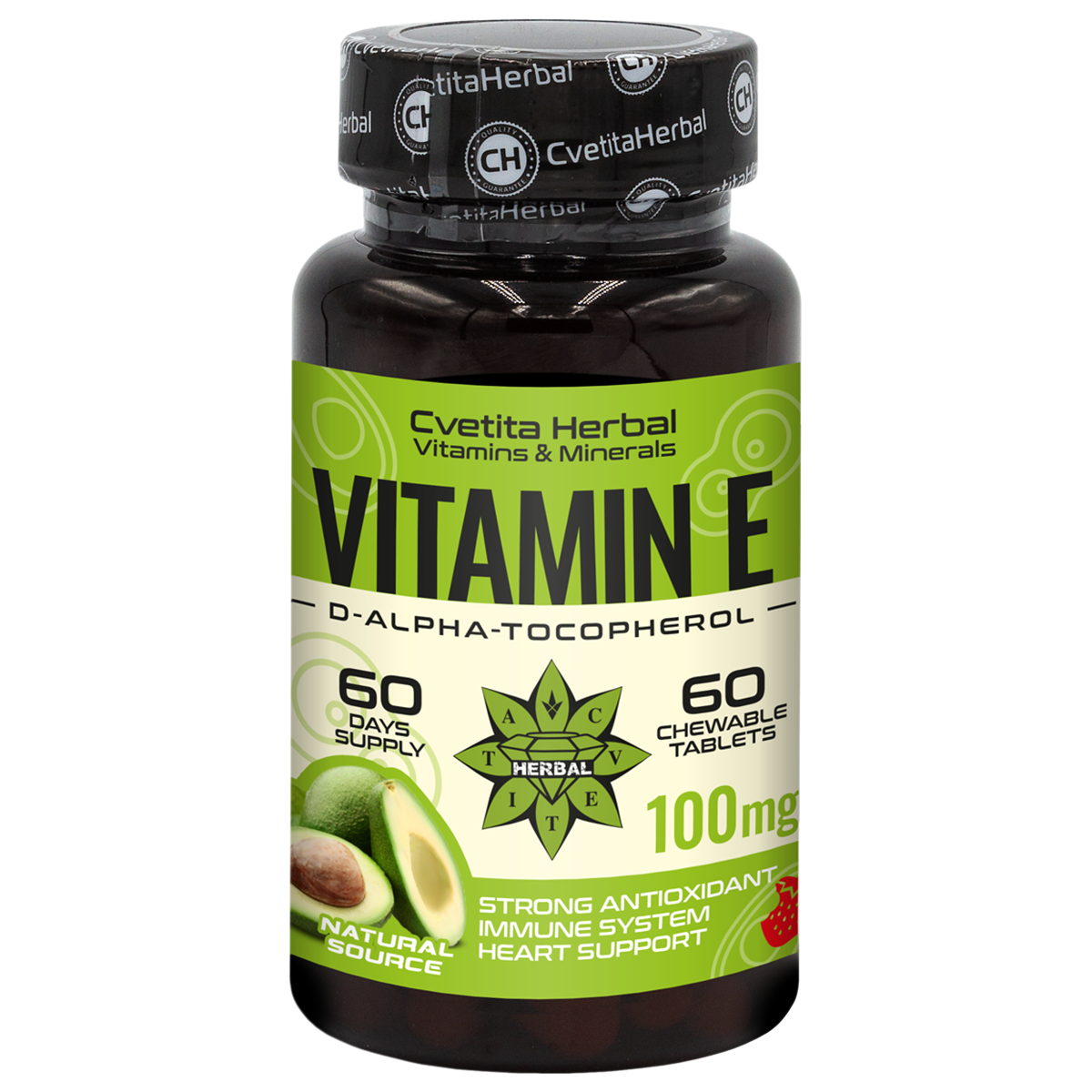 Vitamin E - Chewable (60 tablet x 100 mg)