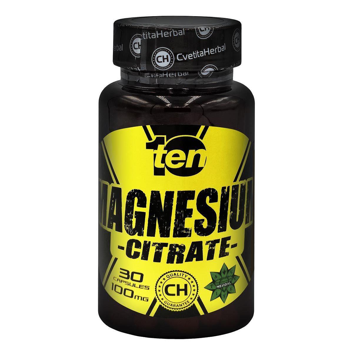 Magnezijev citrat - 10/ten (30 kapsul x 100mg)