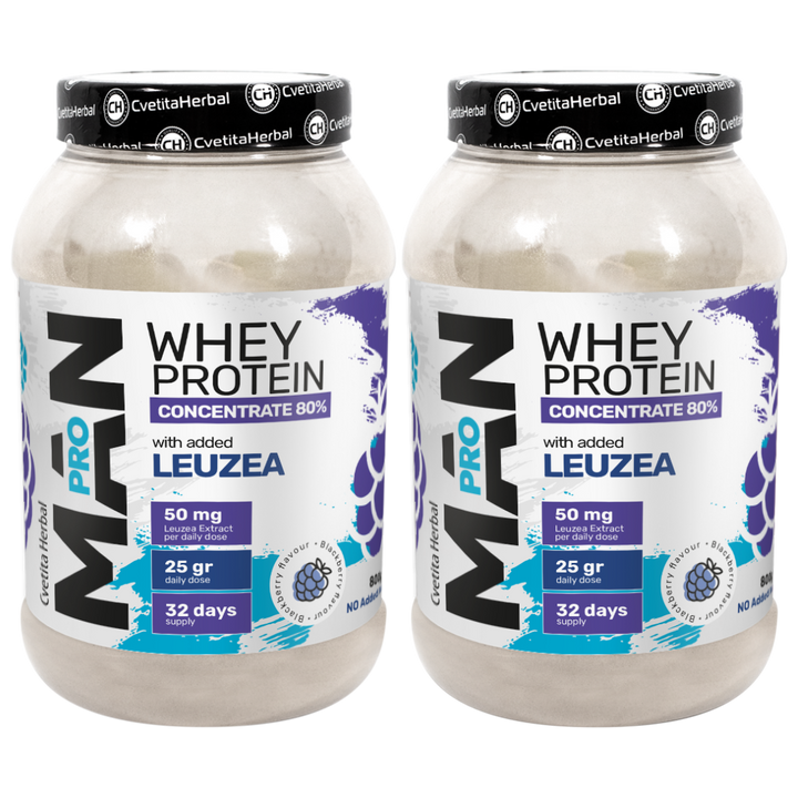 Sirotkin protein z Leuzea in papaja encimi - MAN PRO WHEY CONCENTRATE (800 gr)