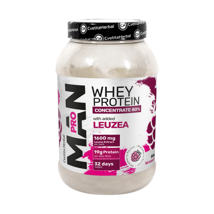Sirotkin protein z Leuzea in papaja encimi - MAN PRO WHEY CONCENTRATE (800 gr)