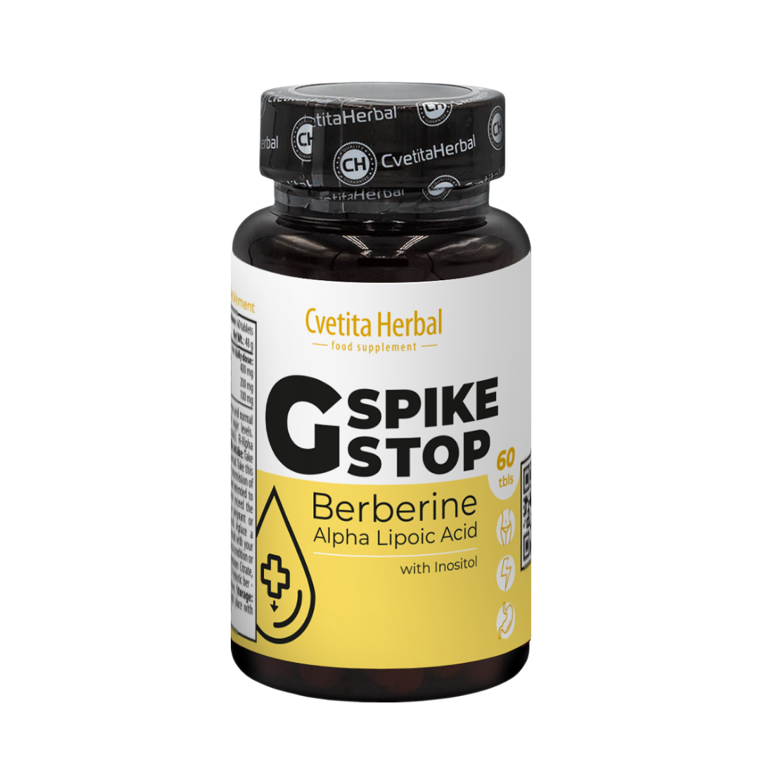 G Spike Stop - Berberin, Inositol, Alfa lipoična kislina (60 tablet)