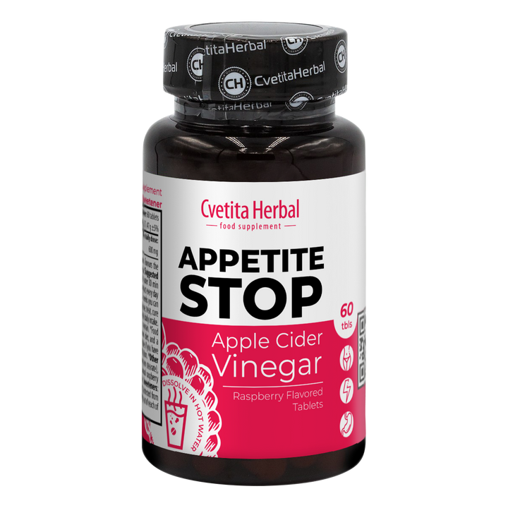 Jabolčni kis "Malina" - Appetite Stop (60 tablet)