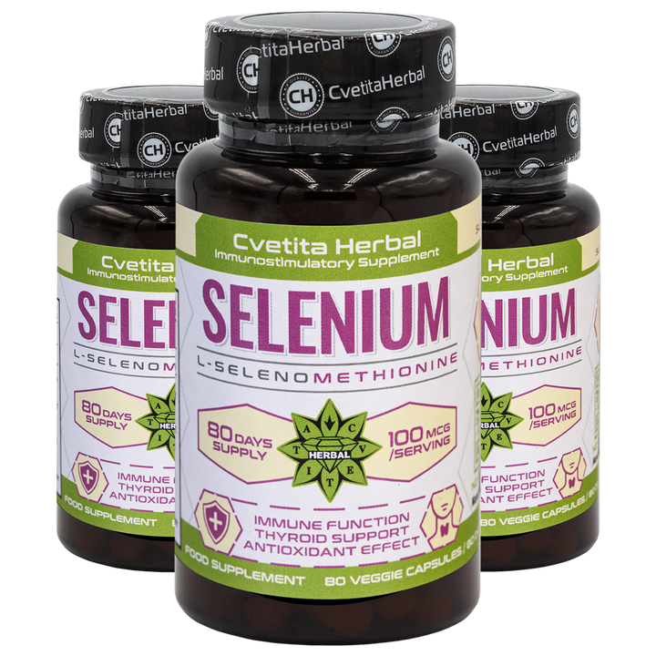 Selen (Se) - Vegetarijanski (80 kapsul x 100 mcg)