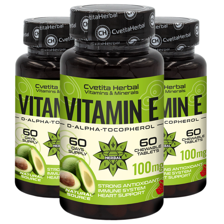 Vitamin E - Chewable (60 tablet x 100 mg)
