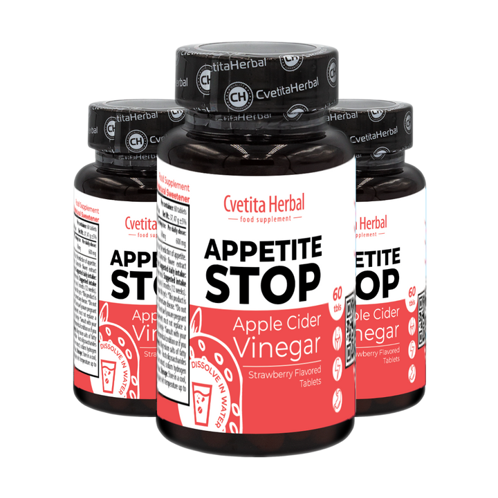 Jabolčni kis "Jagoda" - Appetite Stop (60 tablet)