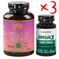 KOMBINACIJSKI PAKET ZA ŽENSKE: Tribulus Women + Omegae 3