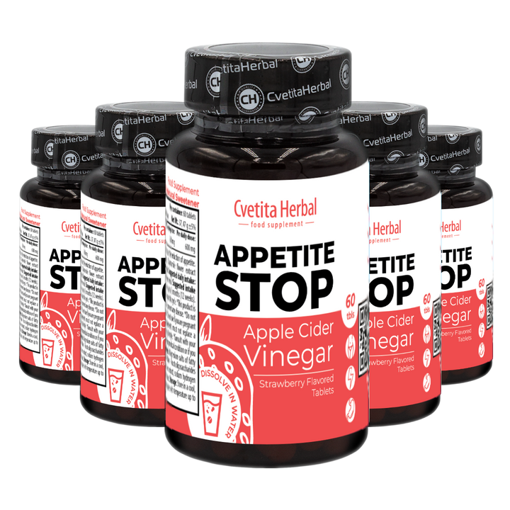 Jabolčni kis "Jagoda" - Appetite Stop (60 tablet)