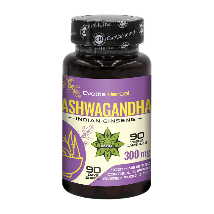 Izvleček Ashwagandhe - Rastlinski (90 kapsul x 300 mg)