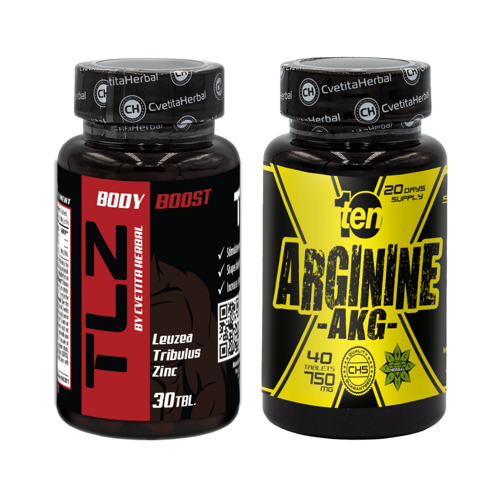 COMBO PAKET: TLZ (Tribulus, Leuzea, Cink) + TEN Arginine 40 tablet