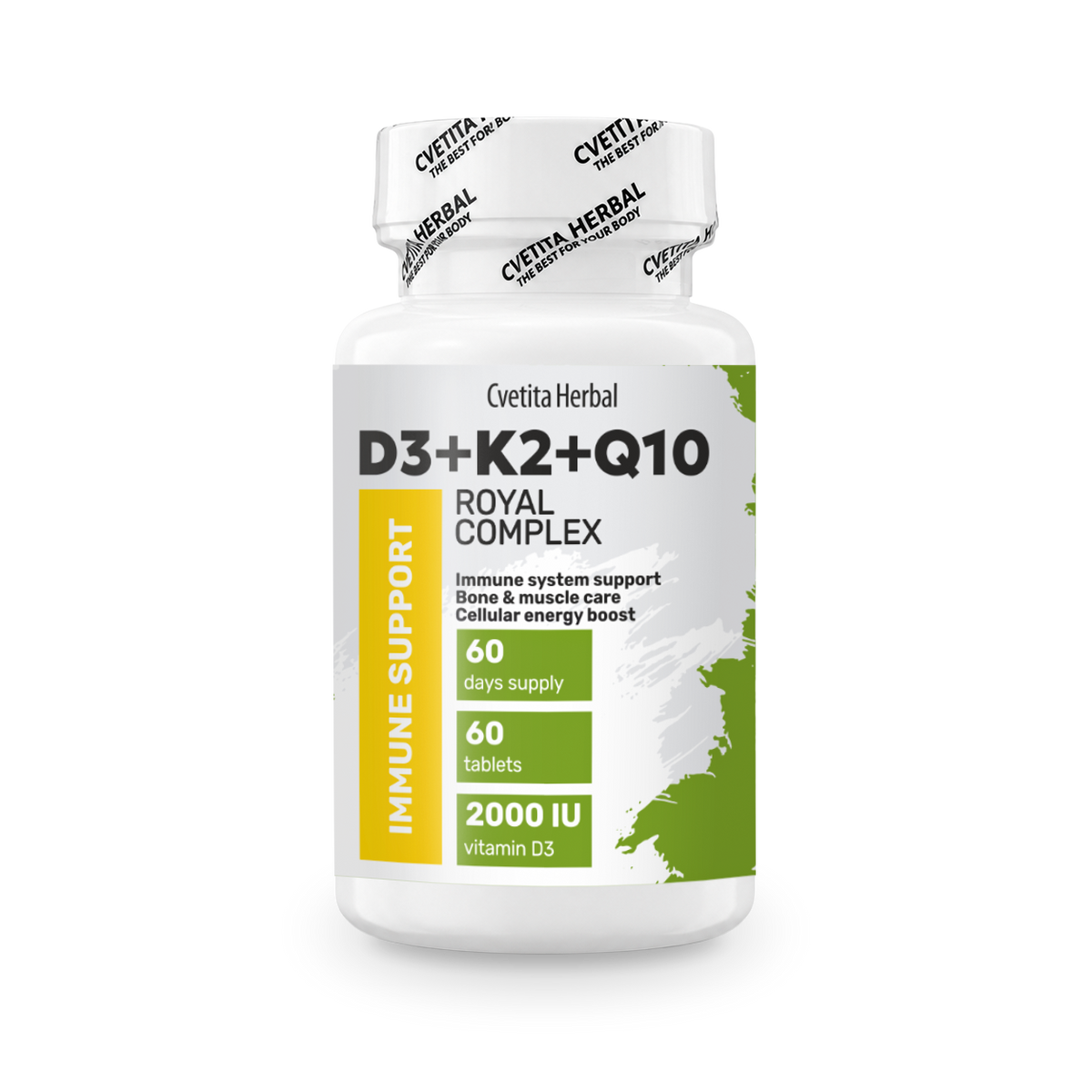 Vitamin D3 + K2 + Q10 (60 tablet)