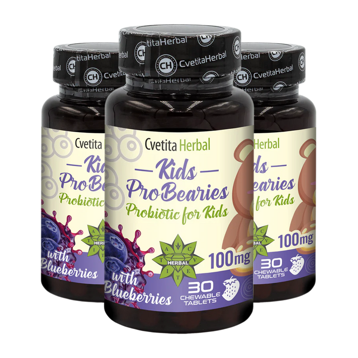 Otroški Probiotik "Borovnice" - Kids ProBearies (30 tablet)