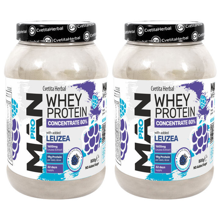 Sirotkin protein z Leuzea in papaja encimi - MAN PRO WHEY CONCENTRATE (800 gr)