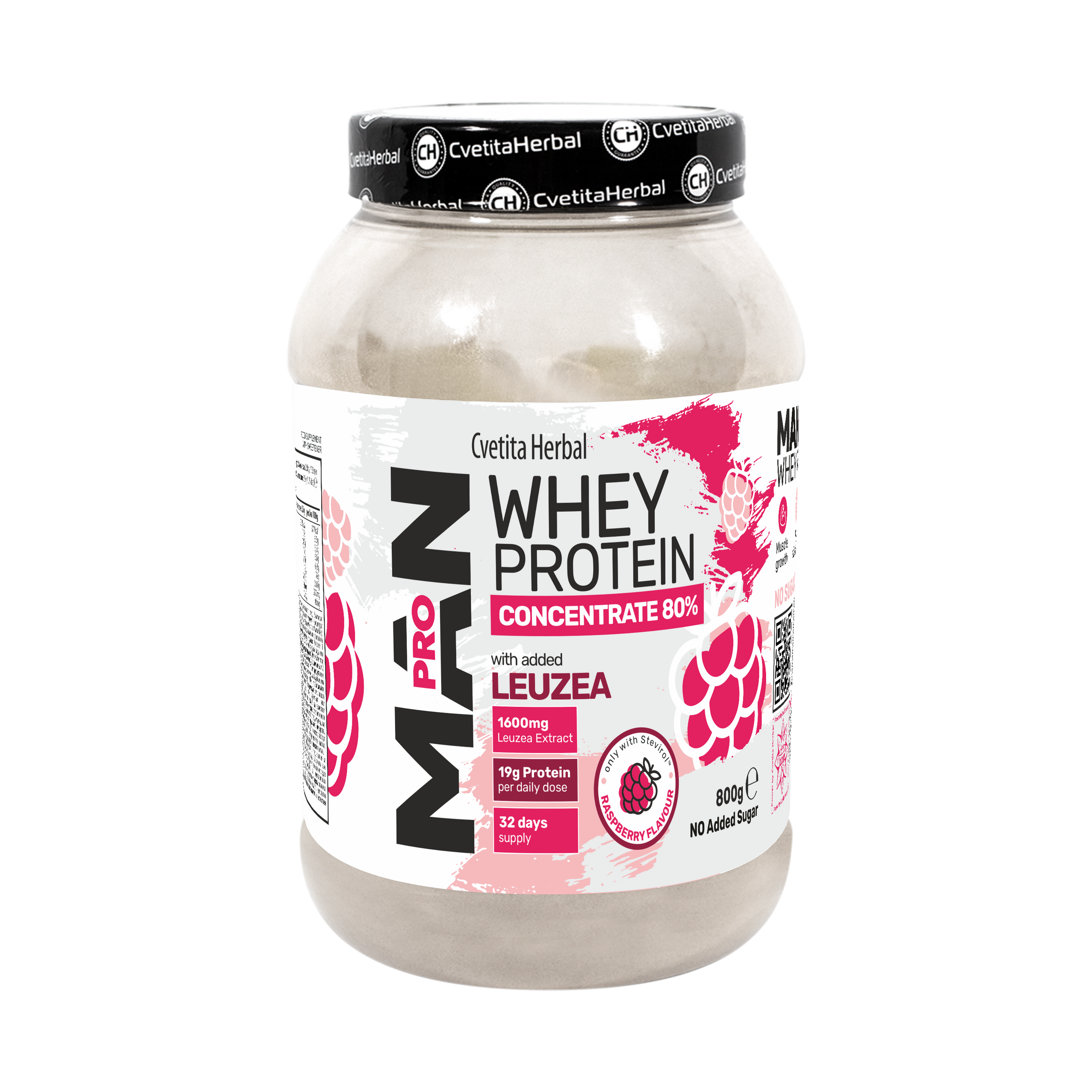 Sirotkin protein z Leuzea in papaja encimi - MAN PRO WHEY CONCENTRATE (800 gr)