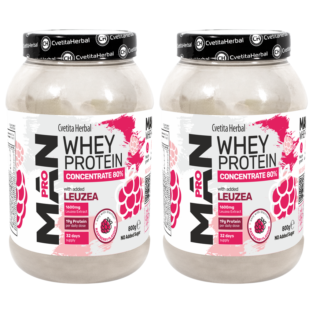 Sirotkin protein z Leuzea in papaja encimi - MAN PRO WHEY CONCENTRATE (800 gr)
