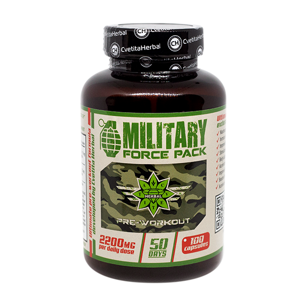 Zelišča in aminokisline - Military Force Pack (100 kaps x 1100 mg)