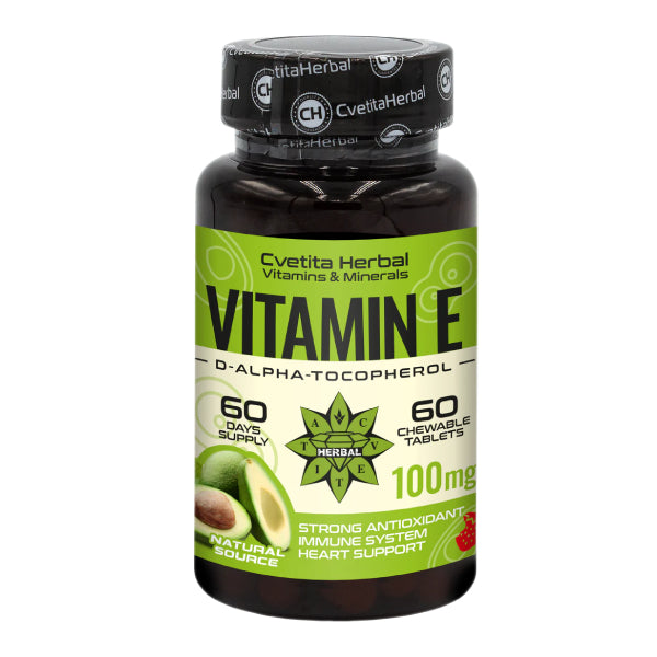 Vitamin E - Chewable (60 tablet x 100 mg)