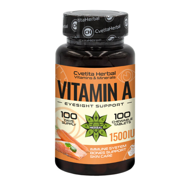 Vitamin A - Žvečljivi (100 tablet 1500 IU)