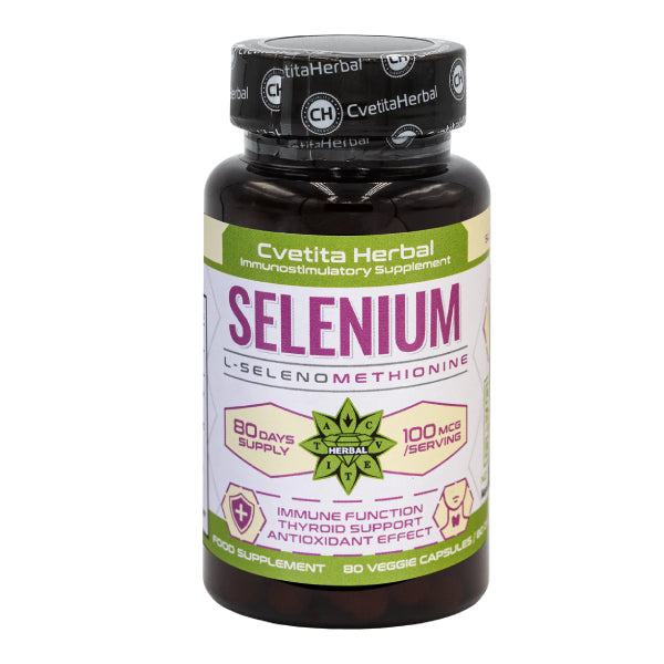 Selen (Se) - Vegetarijanski (80 kapsul x 100 mcg)