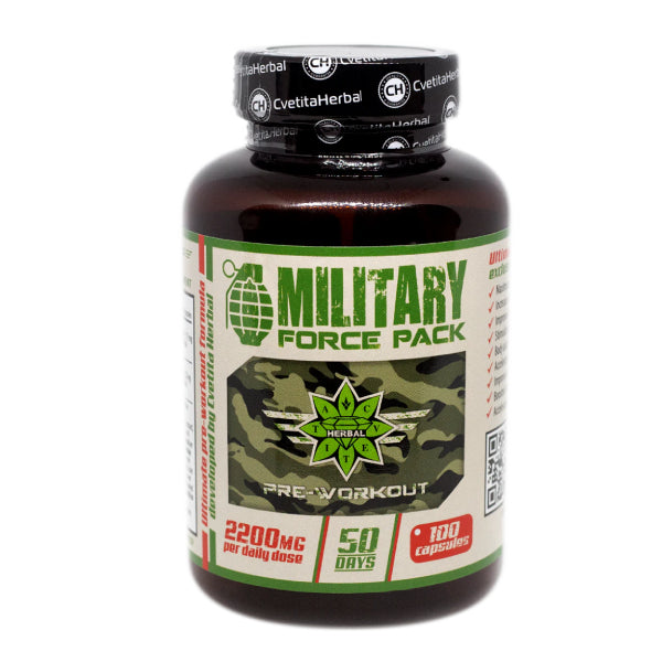 Zelišča in aminokisline - Military Force Pack (100 kaps x 1100 mg)