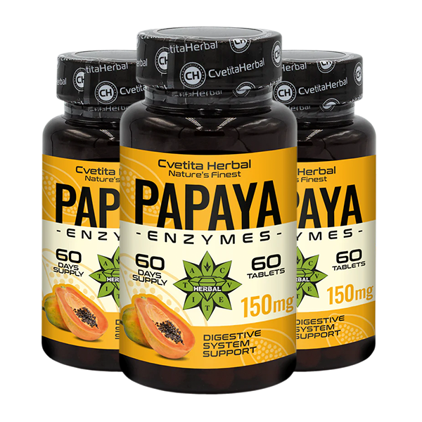 Encimi papaje (60 tablet x 150 mg)