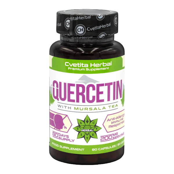 Quercetin and Mursal Tea (80 kapsul x 200 mg)