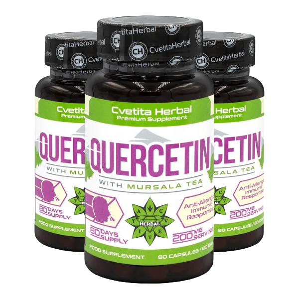 Quercetin and Mursal Tea (80 kapsul x 200 mg)