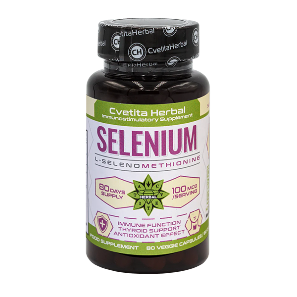 Selen (Se) - Vegetarijanski (80 kapsul x 100 mcg)