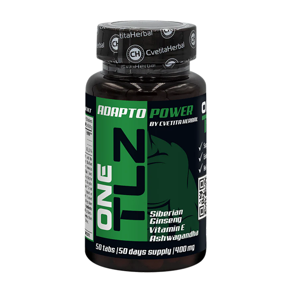 TLZ Adapto Power - Sibirski žen-šen, Ashwagandha, vitamin E (50 tablet)