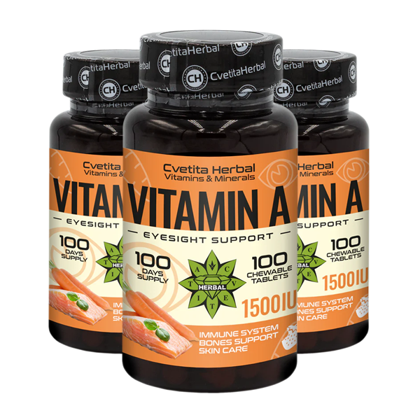 Vitamin A - Žvečljivi (100 tablet 1500 IU)