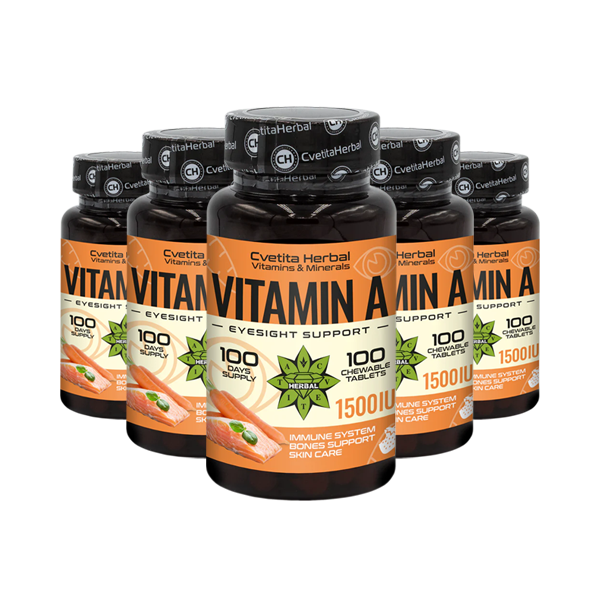 Vitamin A - Žvečljivi (100 tablet 1500 IU)