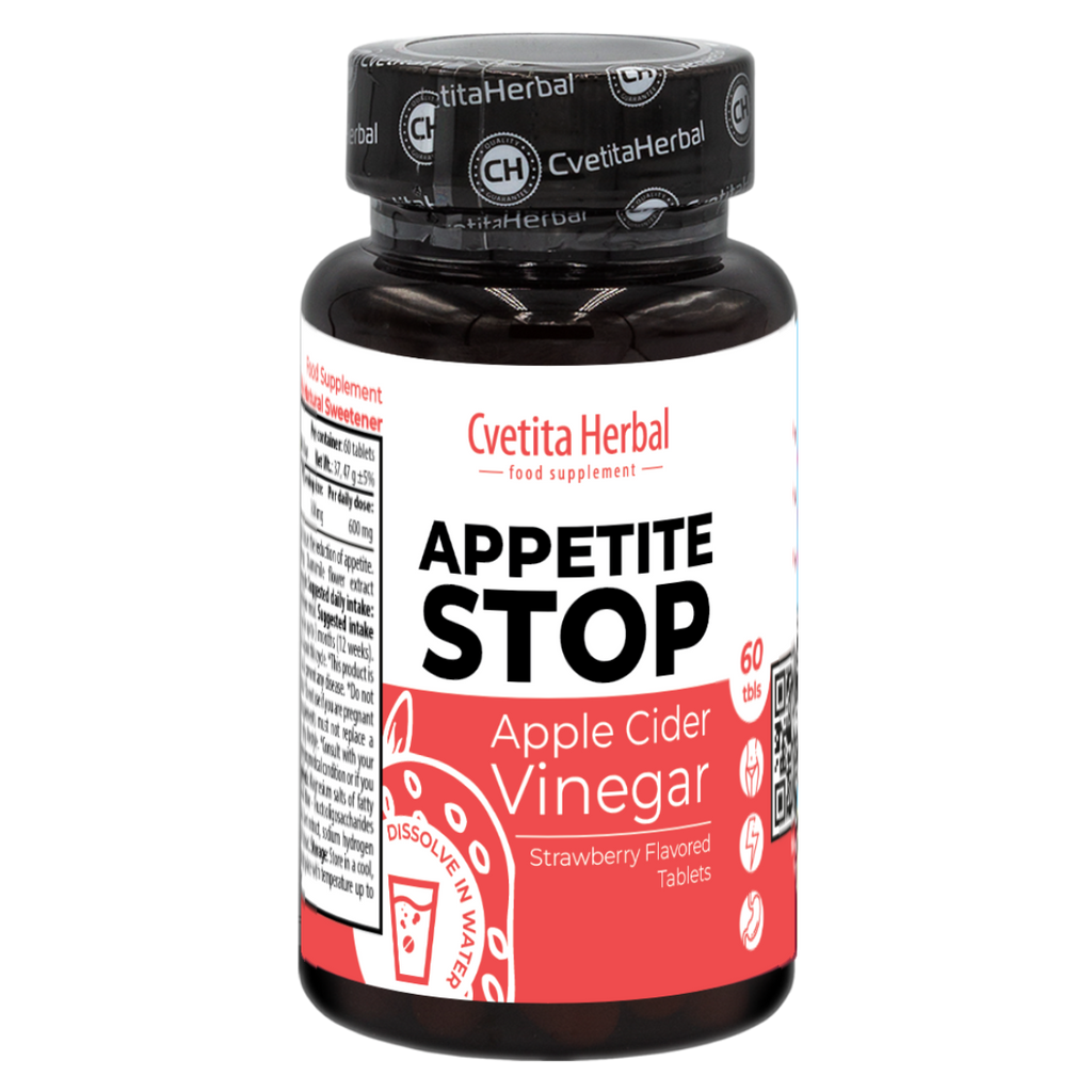 Jabolčni kis "Jagoda" - Appetite Stop (60 tablet)