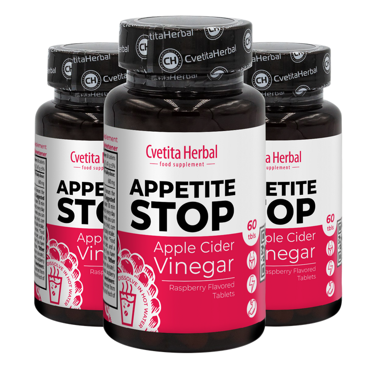 Jabolčni kis "Malina" - Appetite Stop (60 tablet)