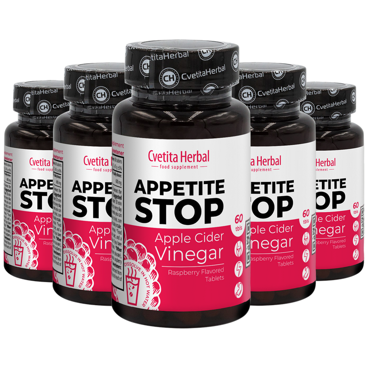 Jabolčni kis "Malina" - Appetite Stop (60 tablet)