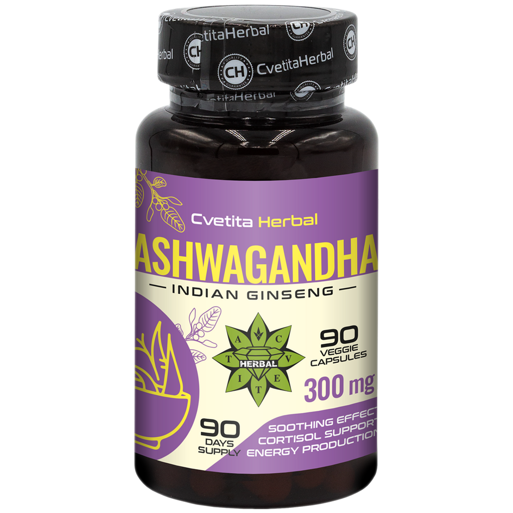 Izvleček Ashwagandhe - Rastlinski (90 kapsul x 300 mg)