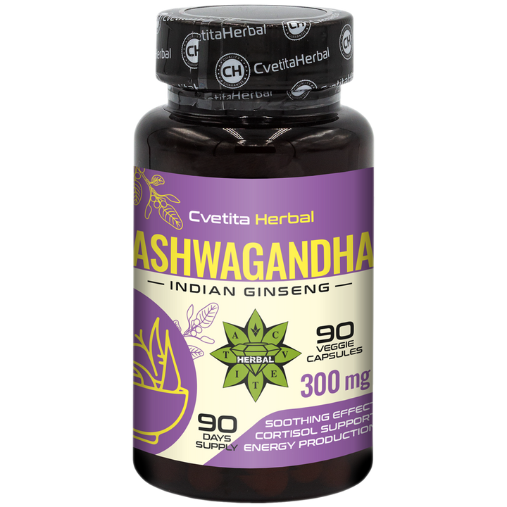 Izvleček Ashwagandhe - Rastlinski (90 kapsul x 300 mg)