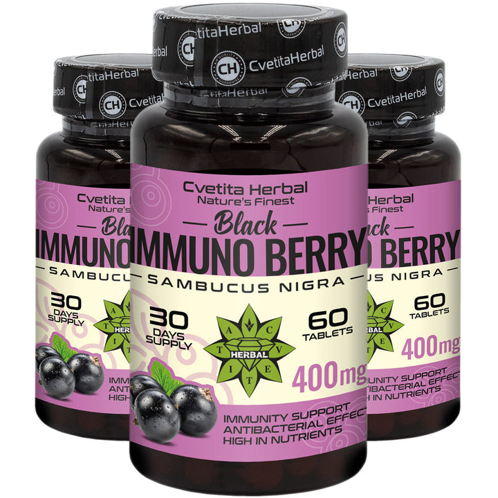 Izvleček črnega bezga - Black Immuno Berry (60 tablet)