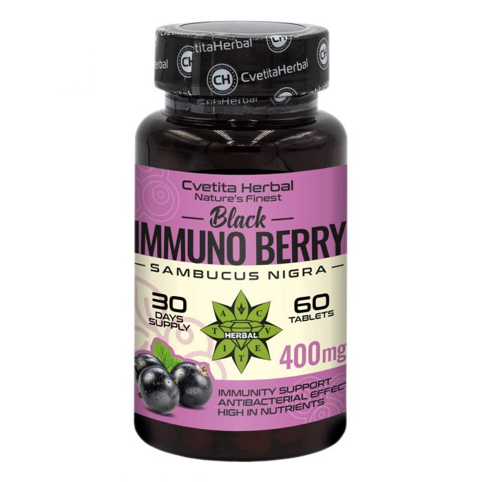 Izvleček črnega bezga - Black Immuno Berry (60 tablet)