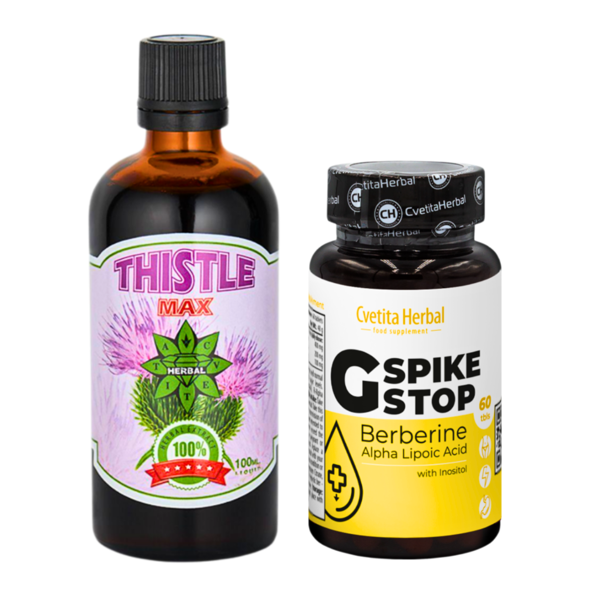ZDRAVJE JETER: G SPIKE STOP 60 tablet + THISTLE MAX 100ml