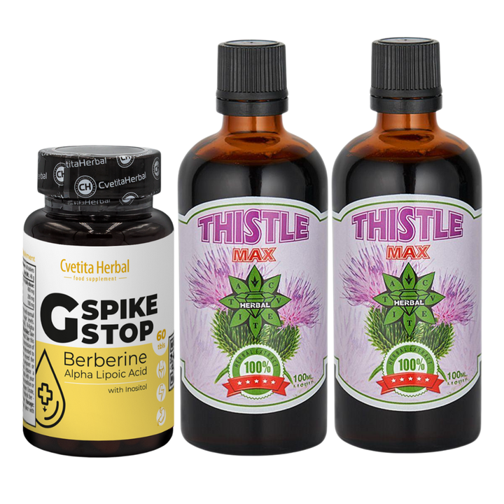 ZDRAVJE JETER: G SPIKE STOP 60 tablet + THISTLE MAX 100ml