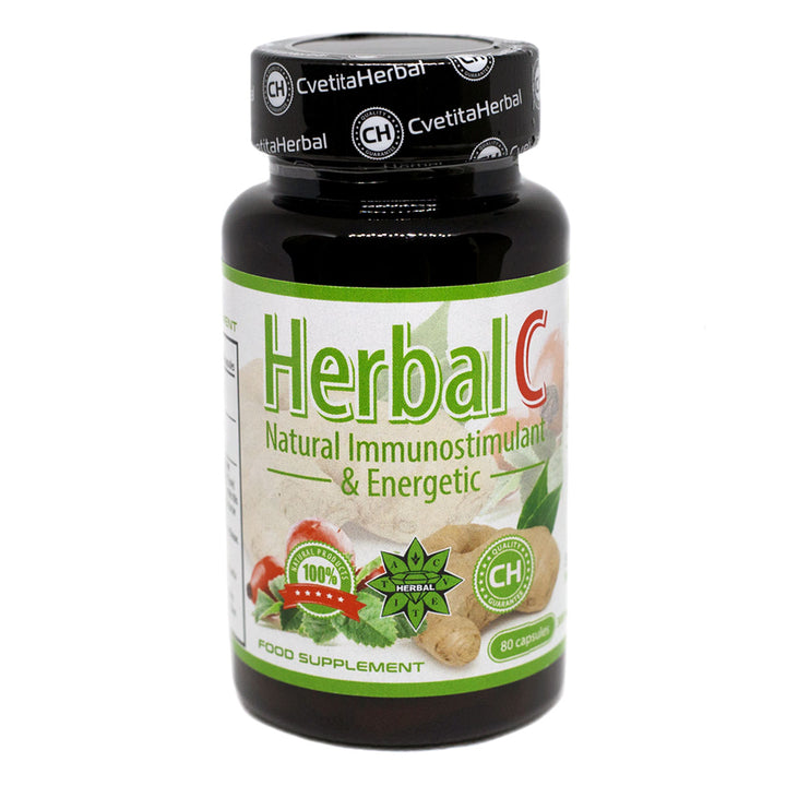 Vitamin C in ingver - Herbal C (80 kapsul x 300 mg)