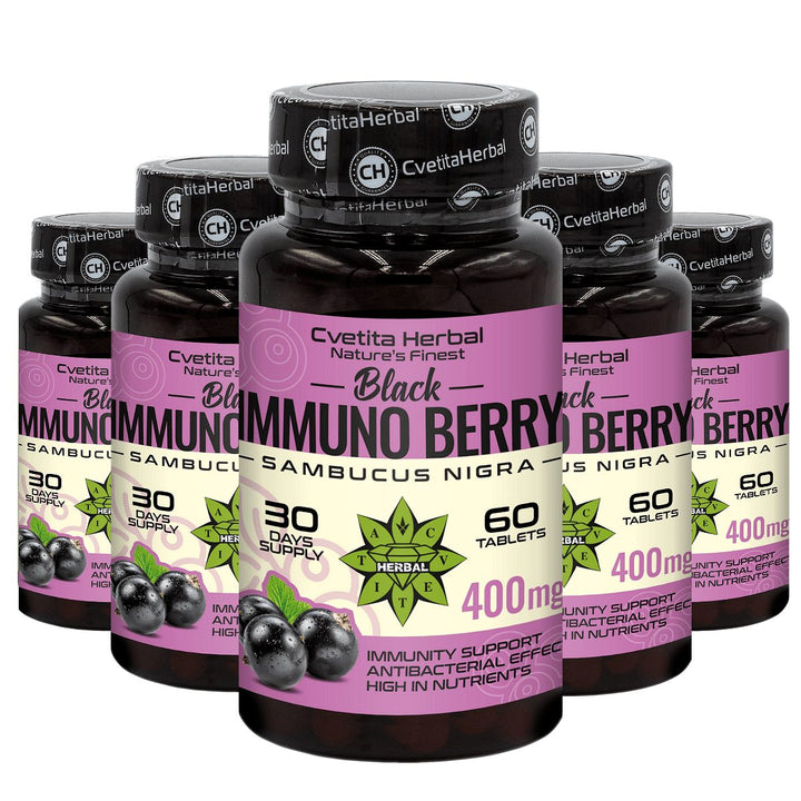 Izvleček črnega bezga - Black Immuno Berry (60 tablet)