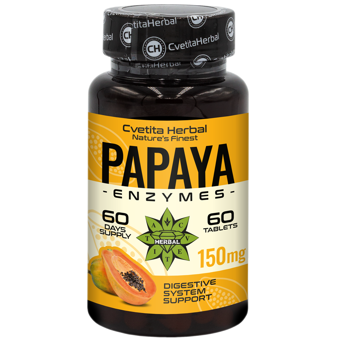 Encimi papaje (60 tablet x 150 mg)