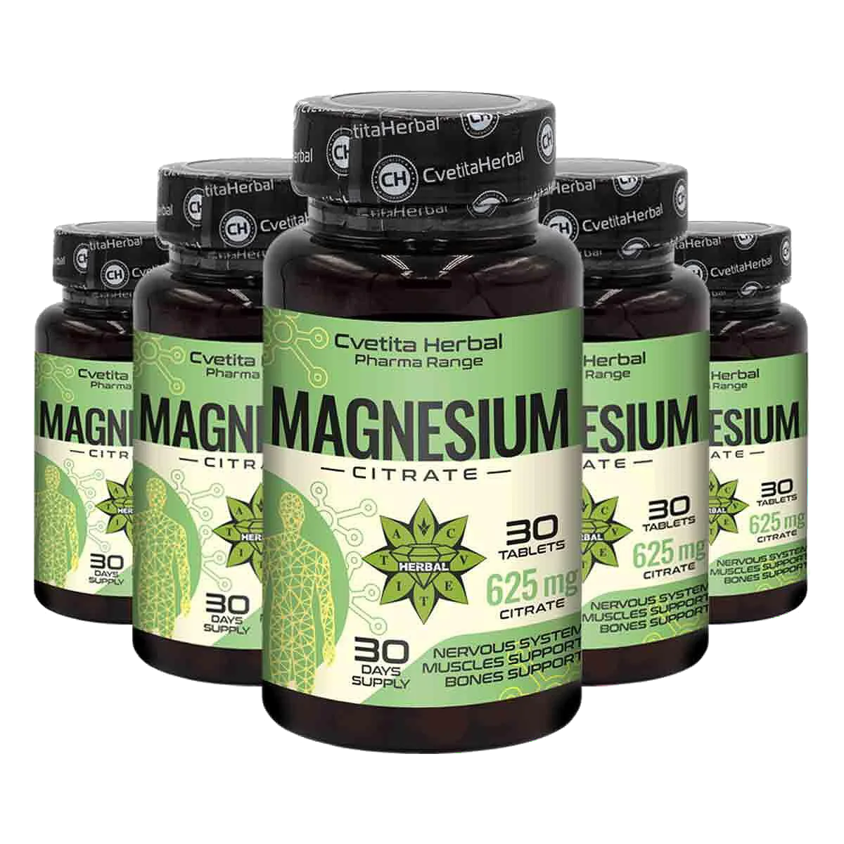 Magnesium Citrate 625mg - Magnezij Citrat - 30 tablet