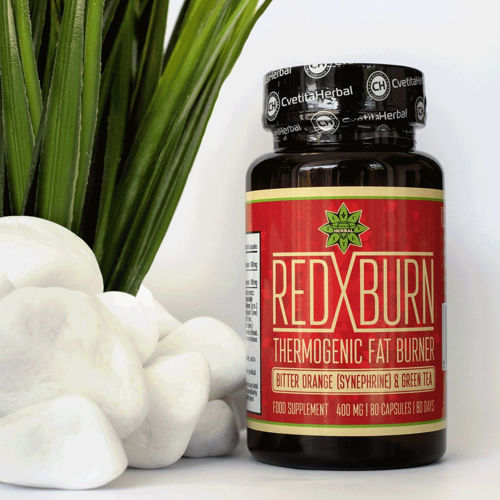 Izvleček Grenke Pomaranče in Zelenega Čaja – Red X Burn (80 kapsul x 400 mg)