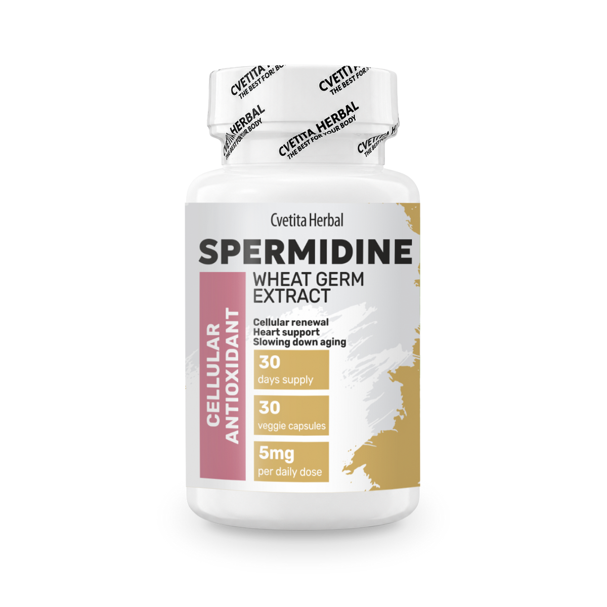 ╨б╨┐╨╡╤А╨╝╨╕╨┤╨╕╨╜ - Spermidine, ╨Х╨║╤Б╤В╤А╨░╨║╤В ╨╛╤В ╨Я╤И╨╡╨╜╨╕╤З╨╡╨╜ ╨Ч╨░╤А╨╛╨┤╨╕╤И (30 ╨║╨░╨┐╤Б╤Г╨╗╨╕)