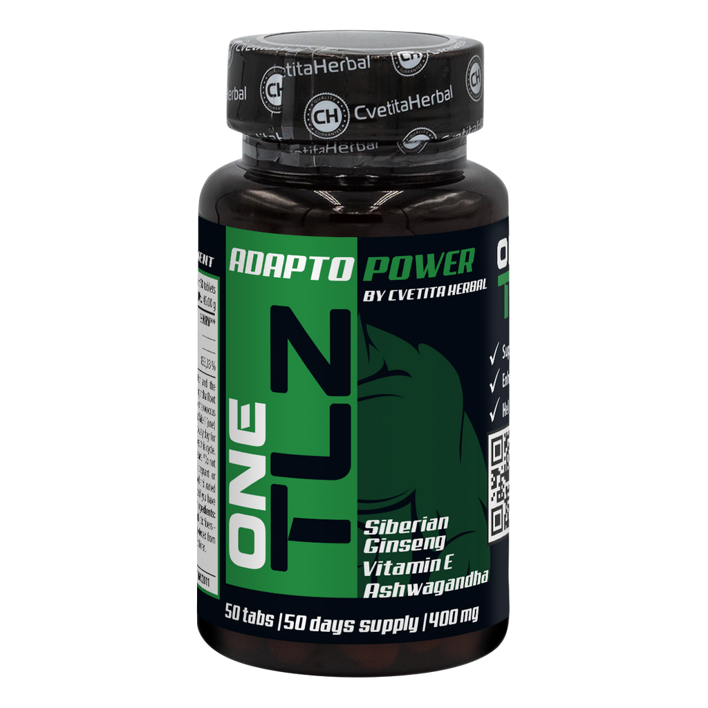 TLZ Adapto Power - Sibirski žen-šen, Ashwagandha, vitamin E (50 tablet)