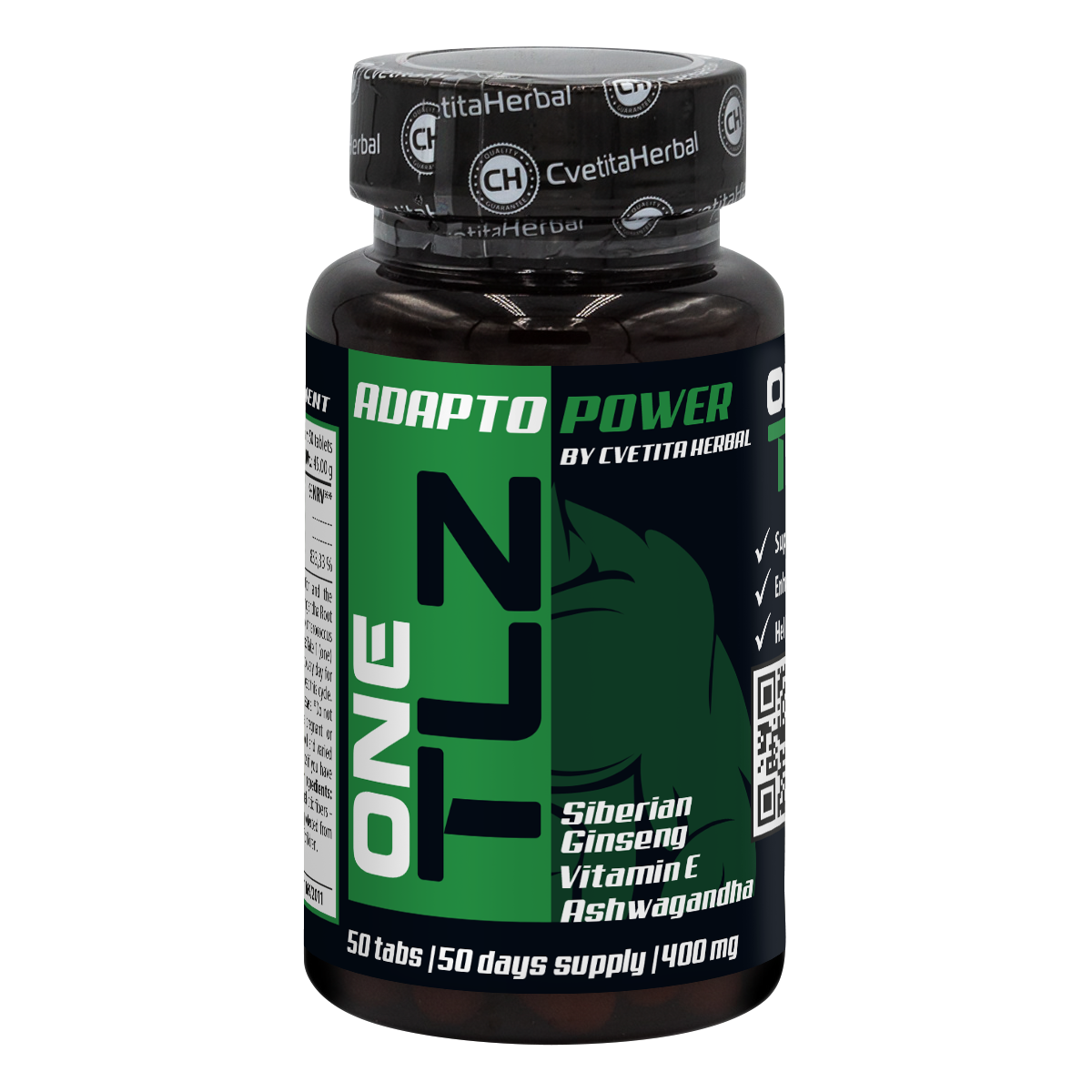 TLZ Adapto Power - Sibirski žen-šen, Ashwagandha, vitamin E (50 tablet)