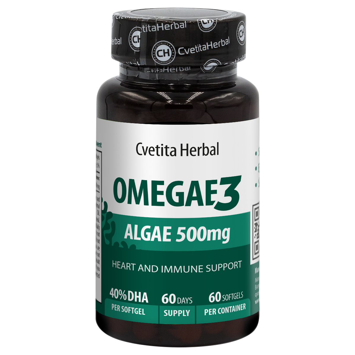Omega 3 Alge Softgel - Omegae3 (60 / 40 kapsul)